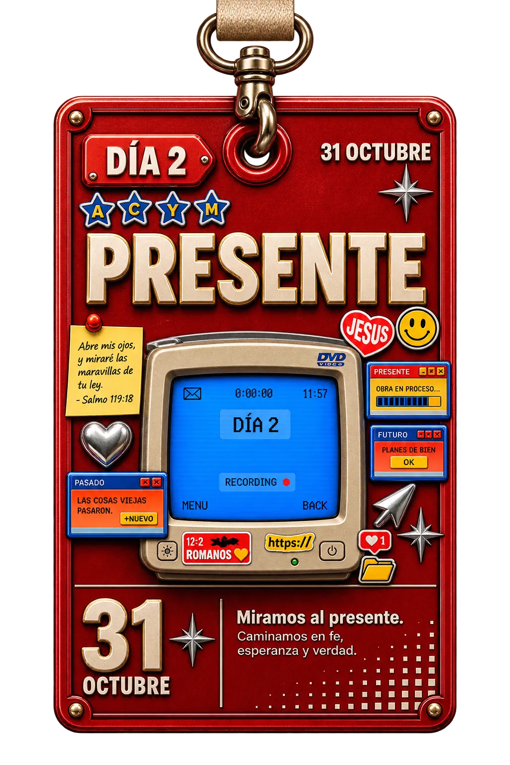 Credencial Sinergia Día 2 — 31 de octubre